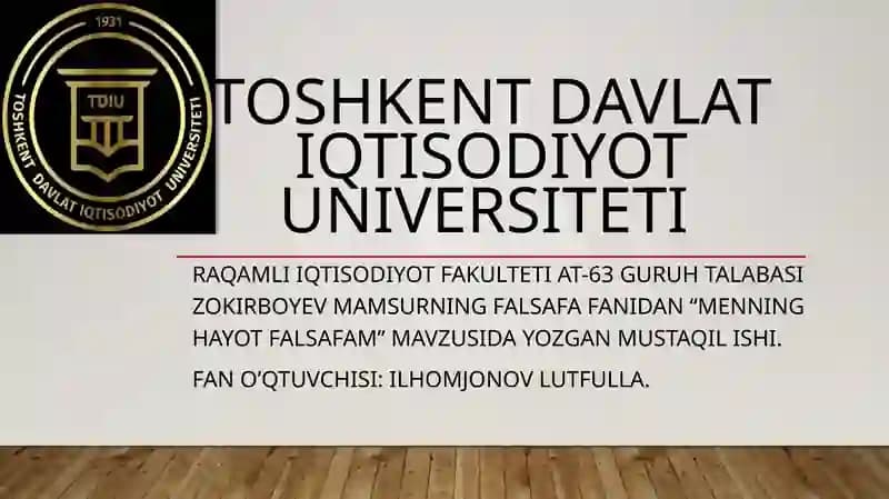 Menning hayot Falsafam