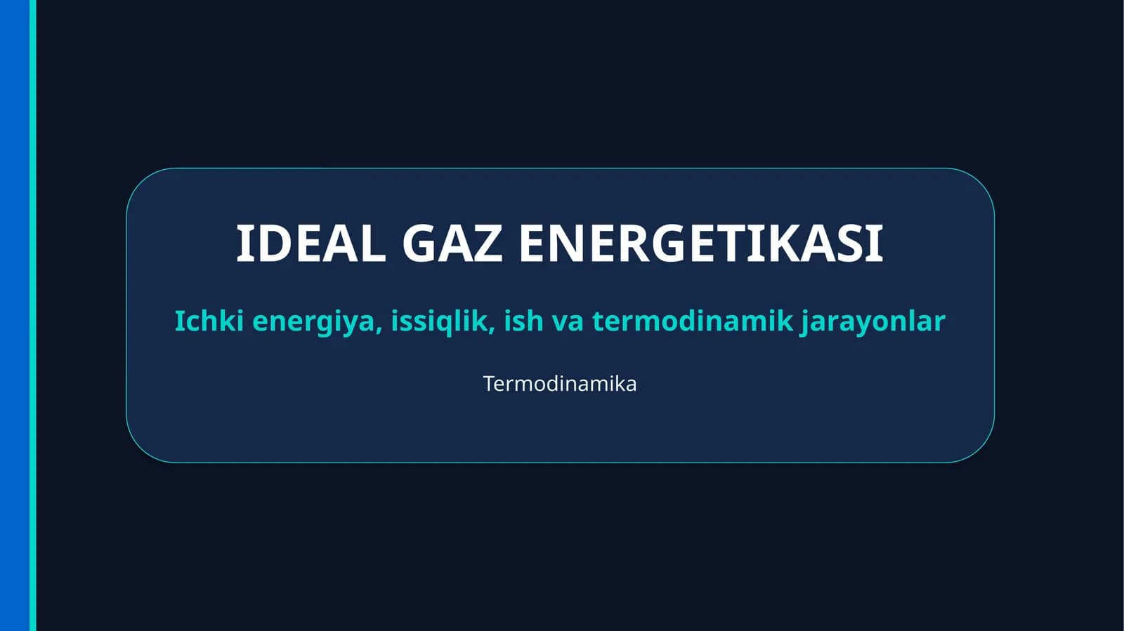 IDEAL GAZ ENERGETIKASI