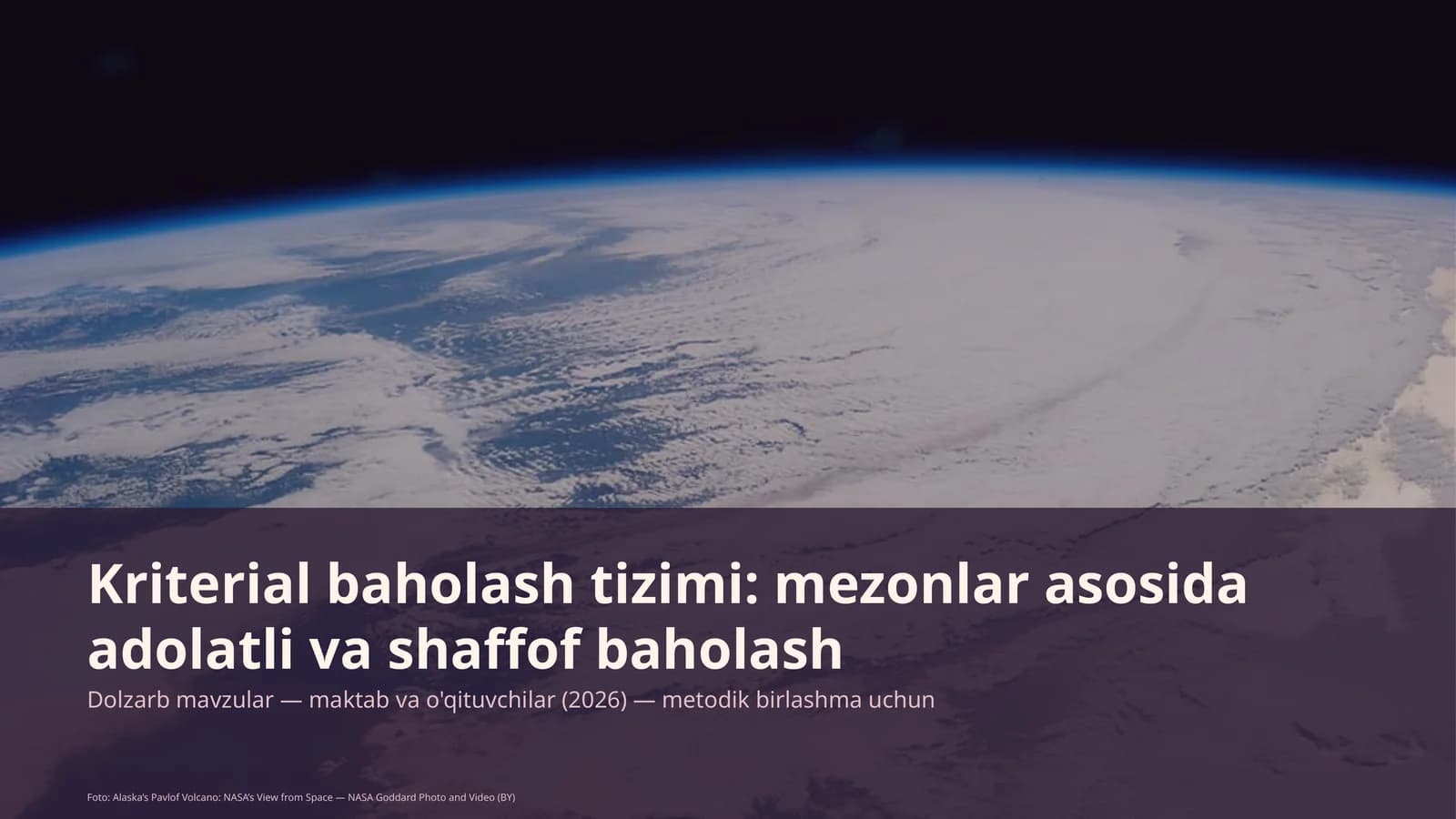 Kriterial baholash tizimi