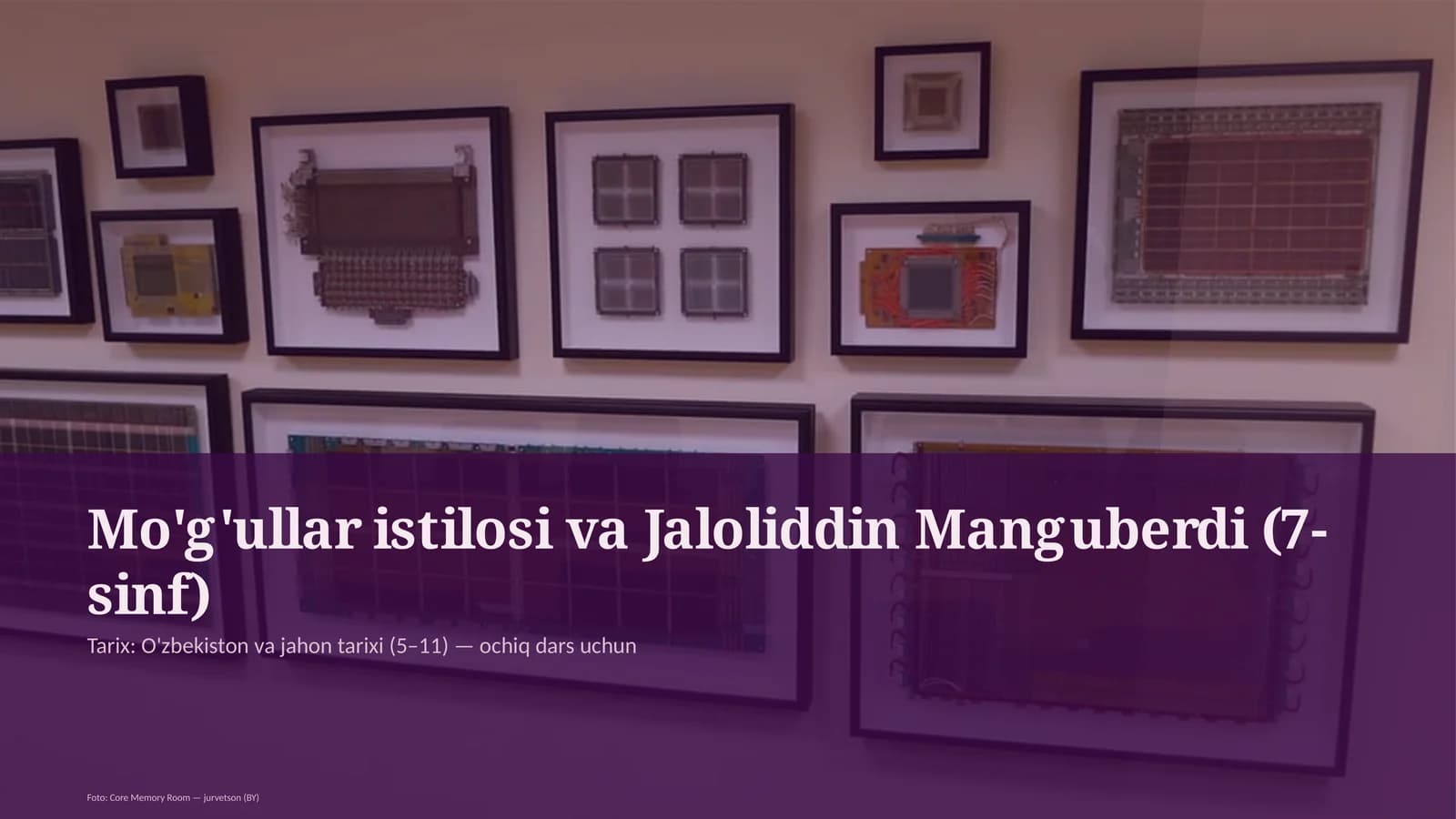Mo'g'ullar istilosi va Jaloliddin Manguberdi (7-sinf)