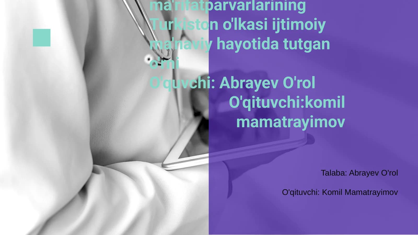 Jadid Ma'rifatparvarlarining Tarixi