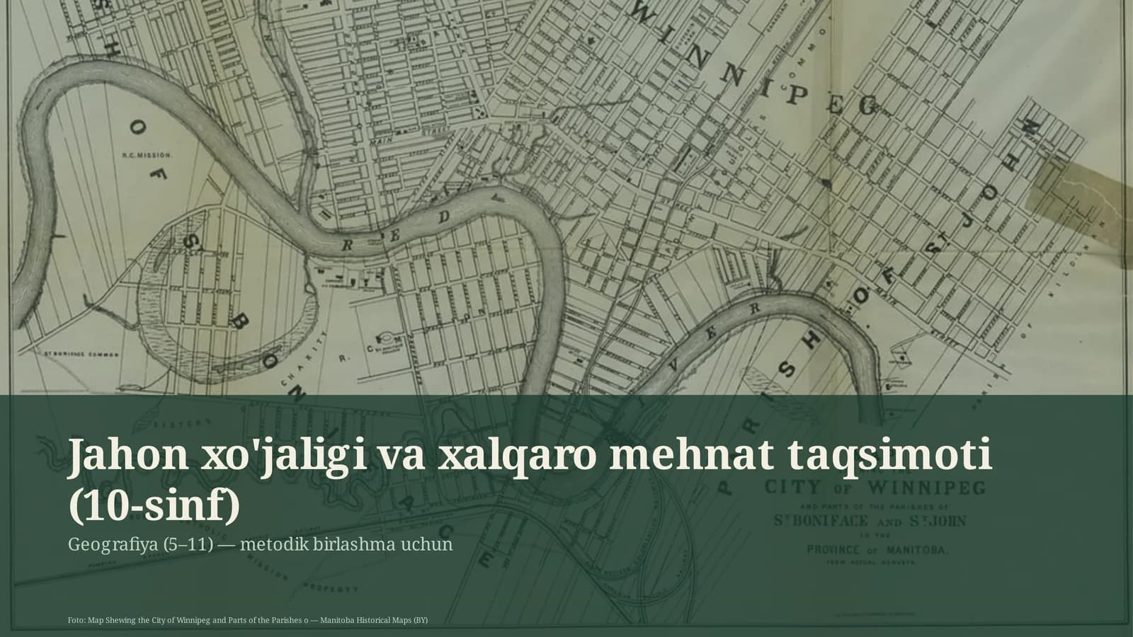 Geografiya (5–11) — metodik birlashma uchun