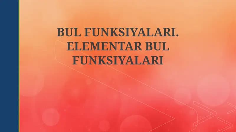 Boolean funksiyalari