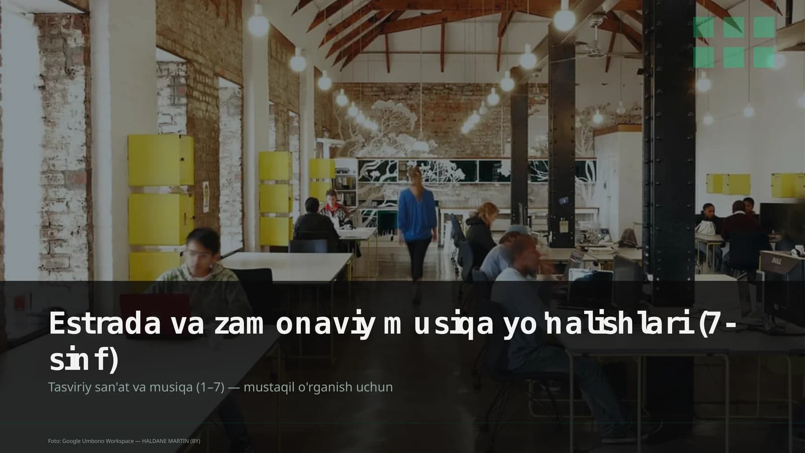 Estrada va zamonaviy musiqa yo'nalishlari (7-sinf)