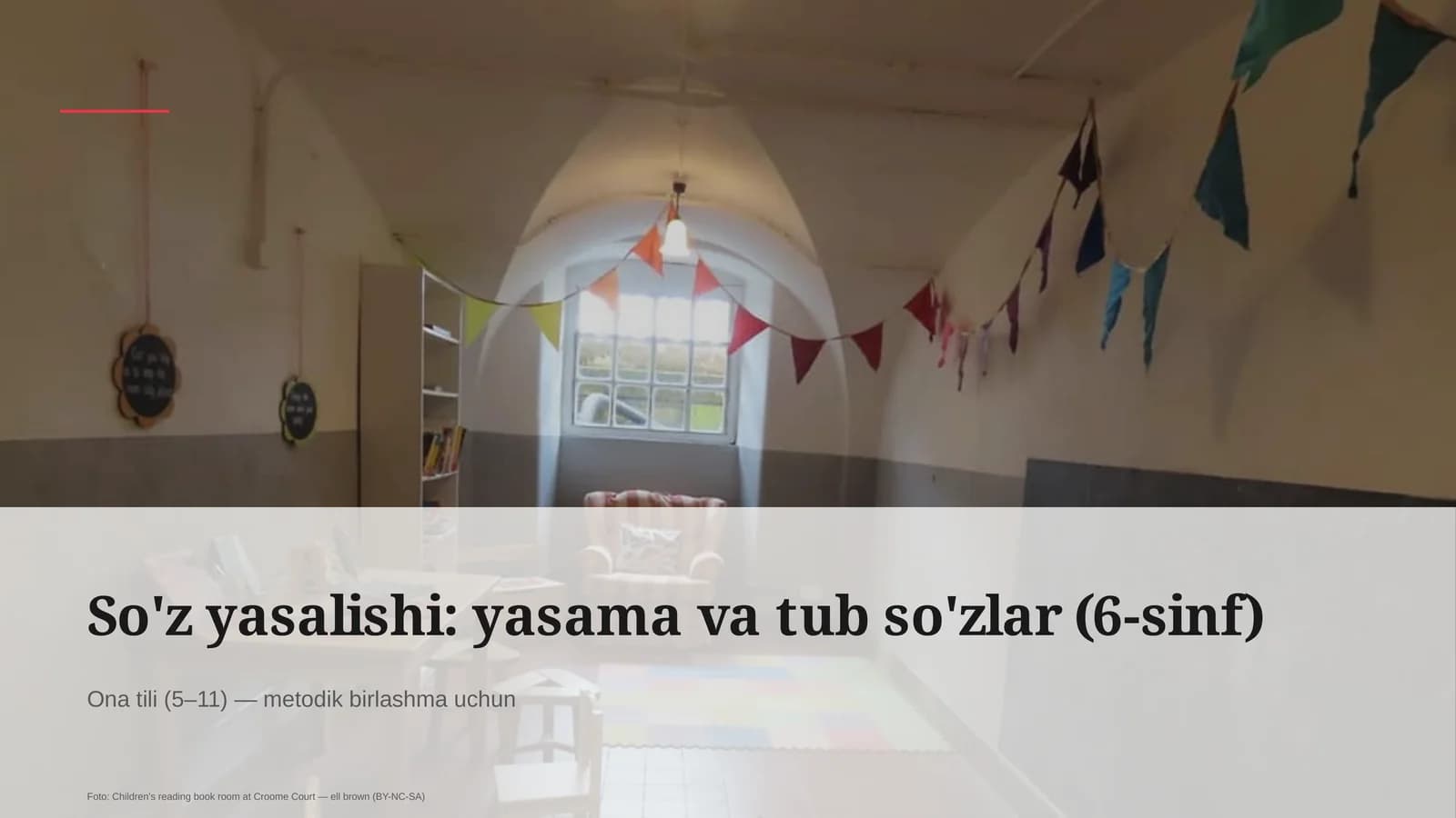So'z yasalishi: yasama va tub so'zlar (6-sinf)