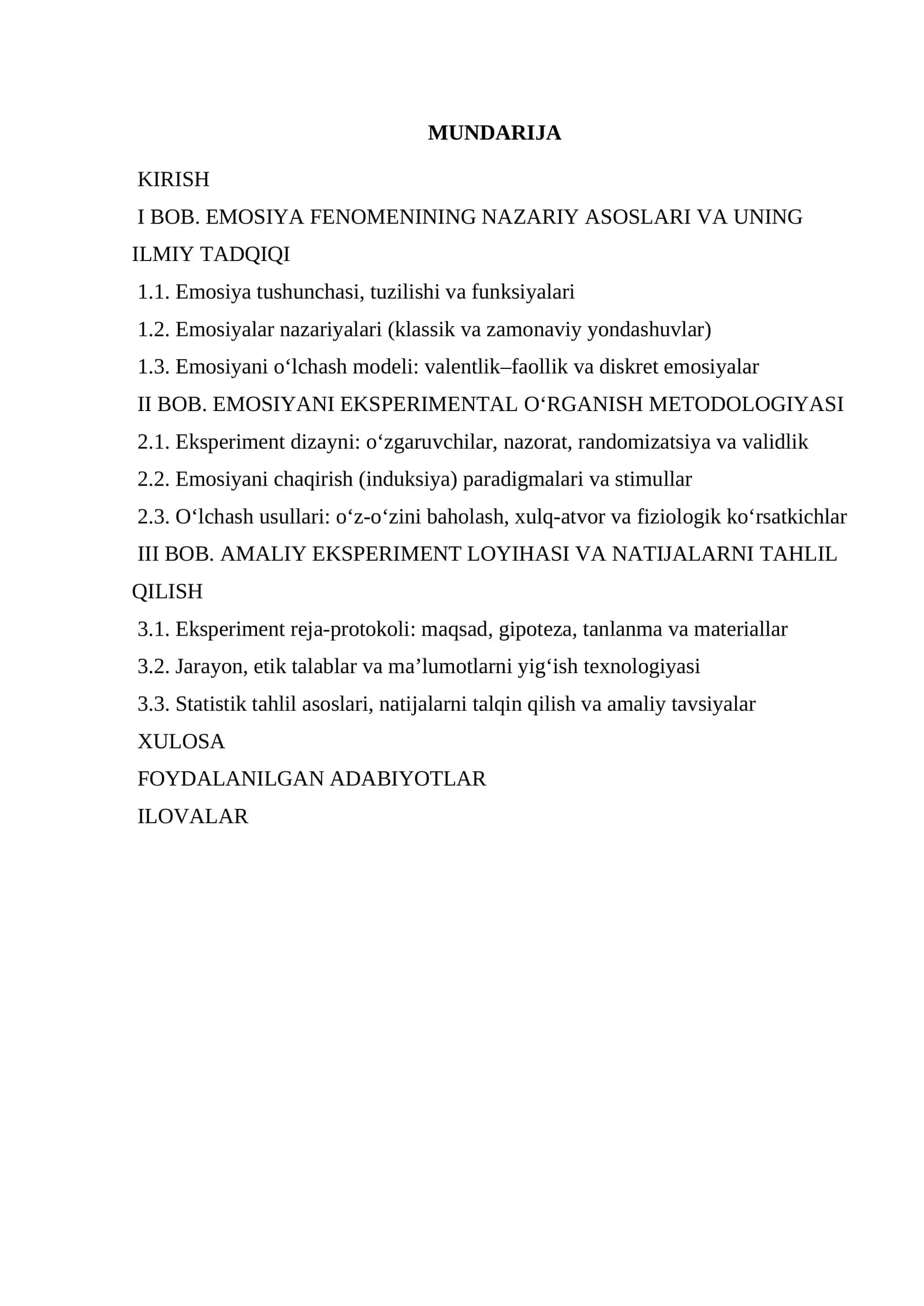EMOSIYA FENOMENINING NAZARIY ASOSLARI VA UNING ILMIY TADQIQI