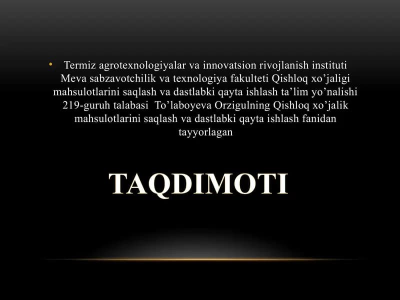 Don va don mahsulotlarini saqlash tarixi