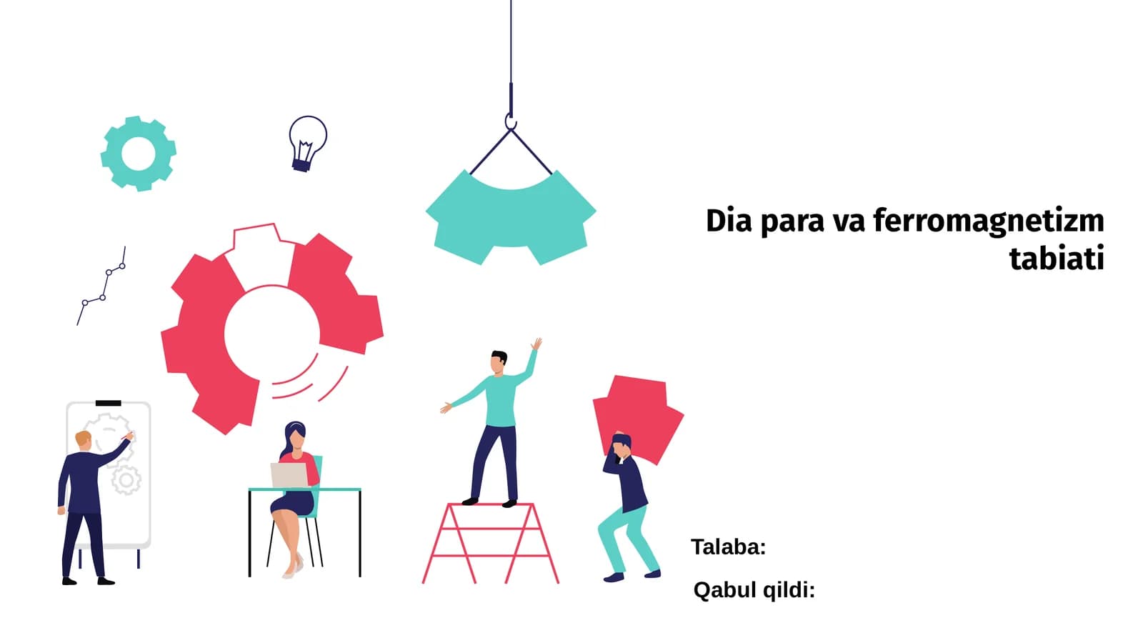 Dia para va ferromagnetizm tabiati