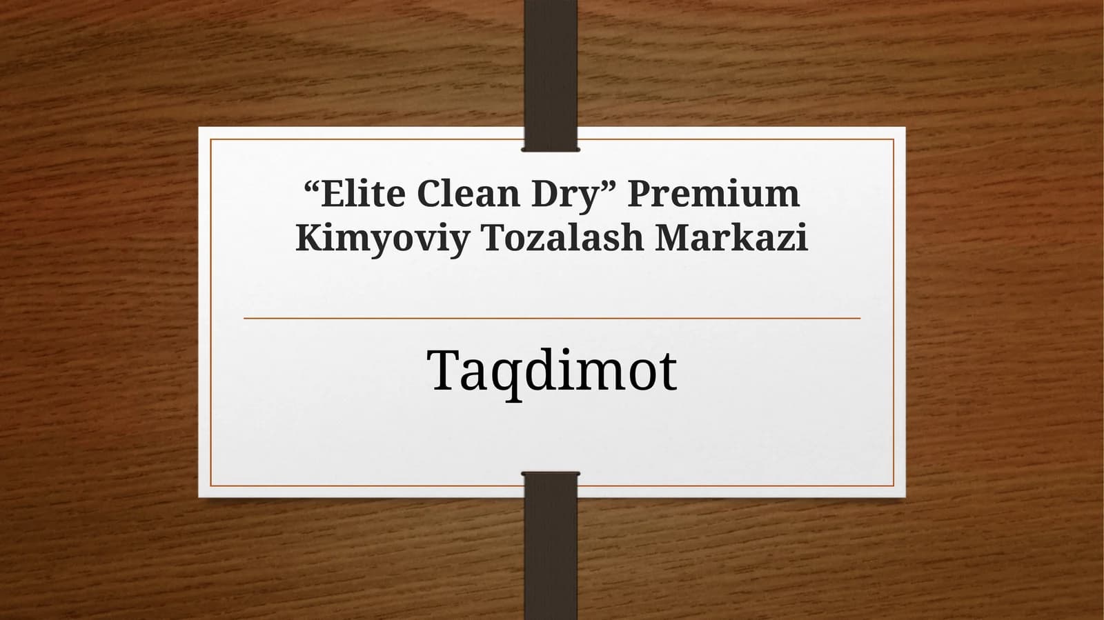Elite Clean Dry