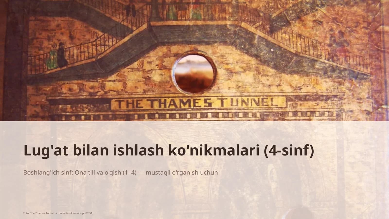 Lug'at bilan ishlash ko'nikmalari (4-sinf)