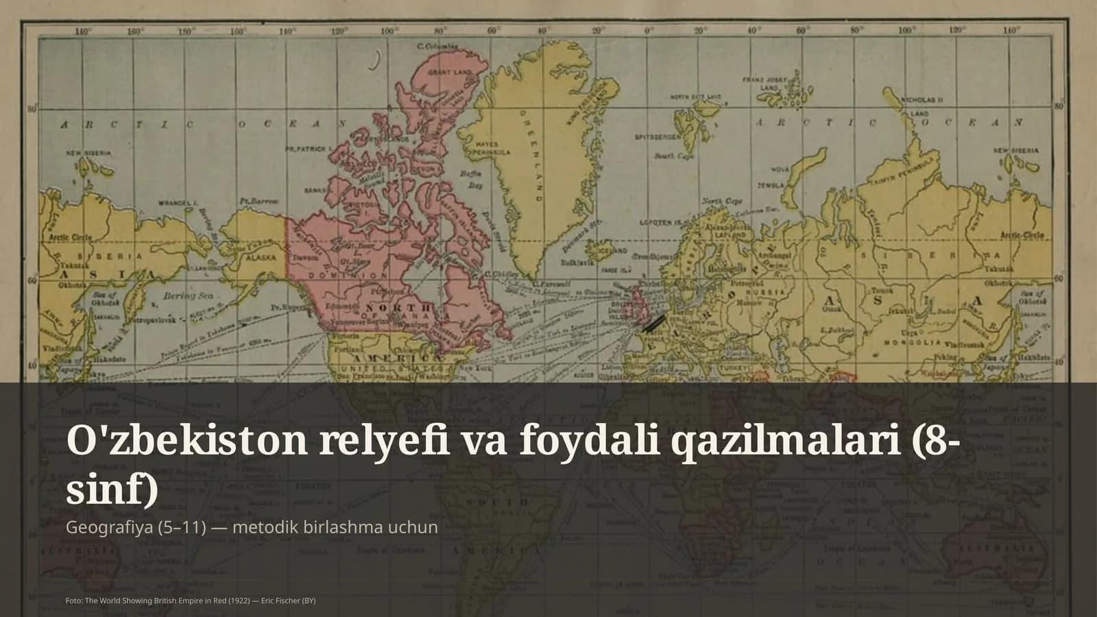 O'zbekiston relyefi va foydali qazilmalari (8-sinf)