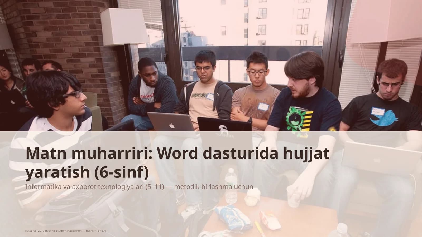 Word dasturida hujjat yaratish (6-sinf)