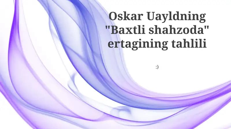 Baxtli shahzoda