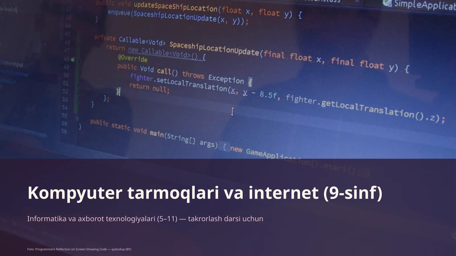 Kompyuter tarmoqlari va internet (9-sinf)