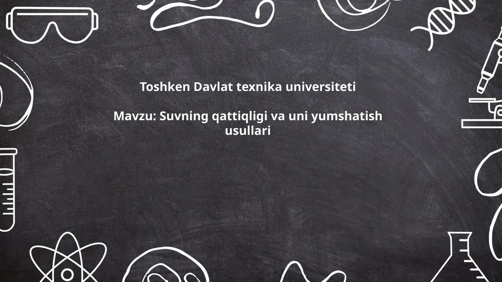 Suvning qattiqligi va uni yumshatish usullari