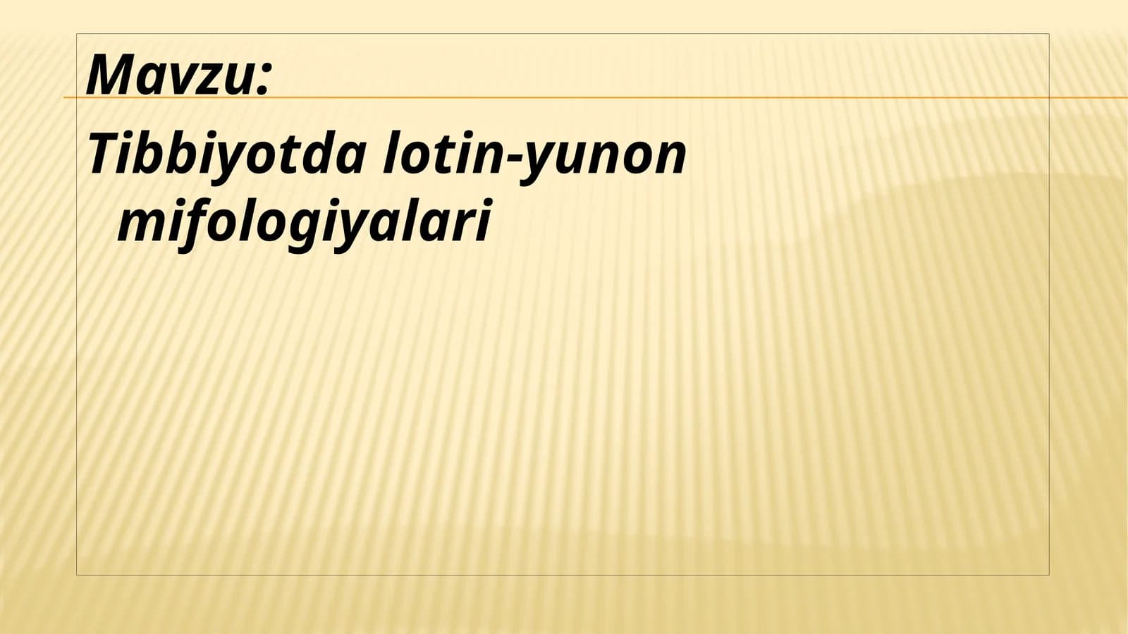 Tibbiyotda lotin-yunon mifologiyalari