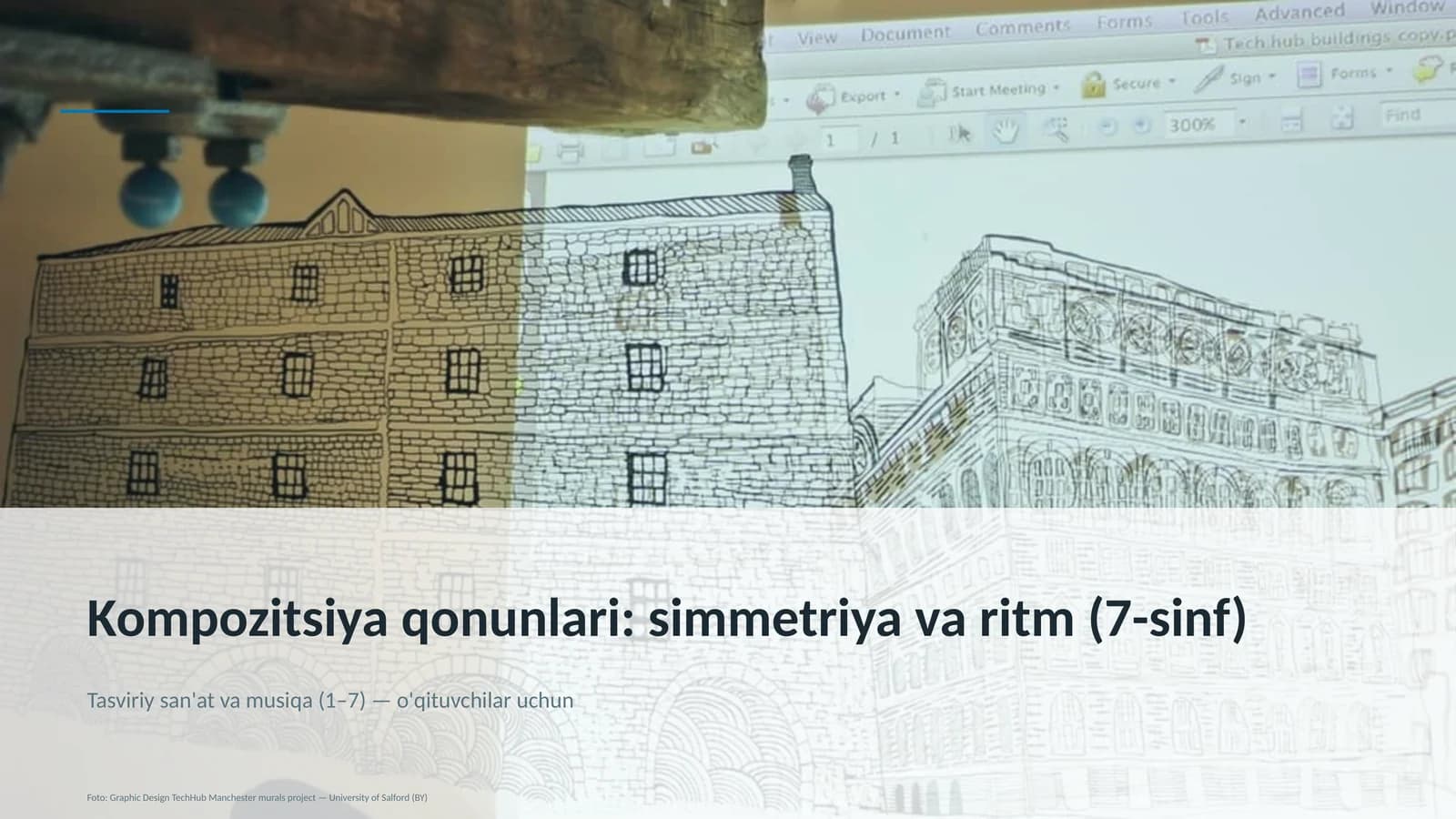 Kompozitsiya qonunlari: simmetriya va ritm (7-sinf)