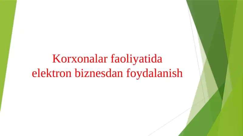 Korxona moliyaviy va iqtisodiy xolatiga umumiy baxo berish