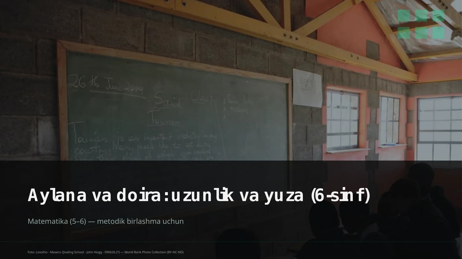 Aylana va doira: uzunlik va yuza (6-sinf)