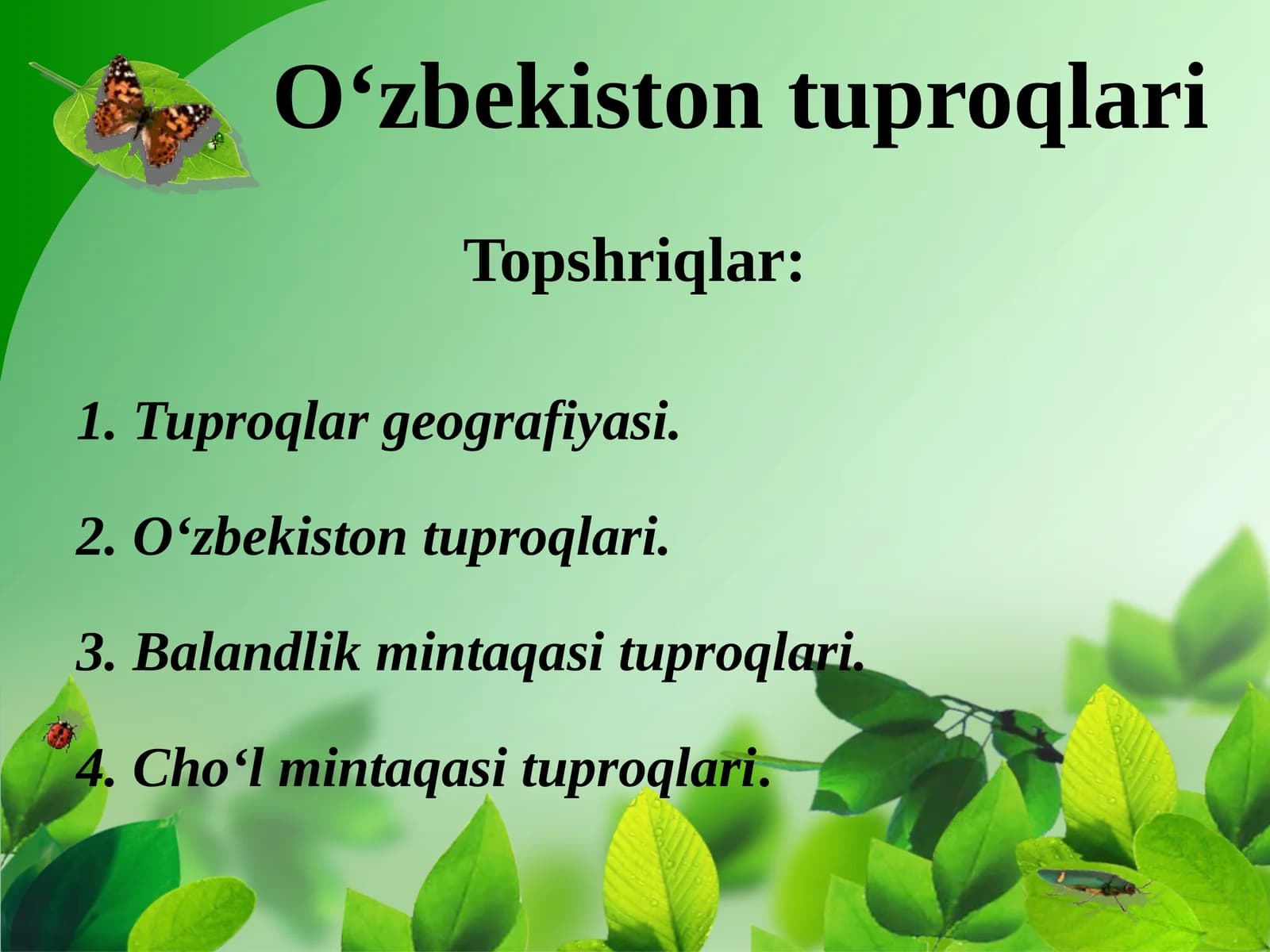 O‘zbekiston tuproqlari
