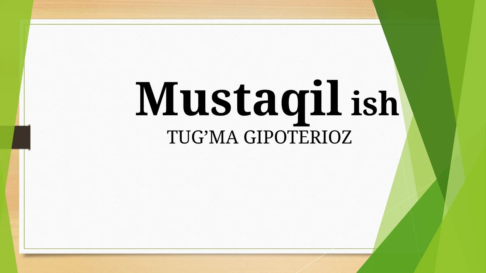 Tug'ma gipotireoz