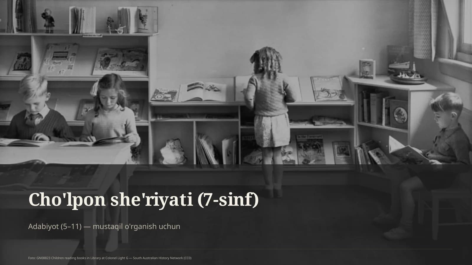 Cho'lpon she'riyati (7-sinf)