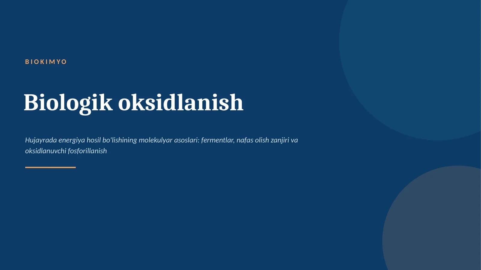 biologik oksidlanish