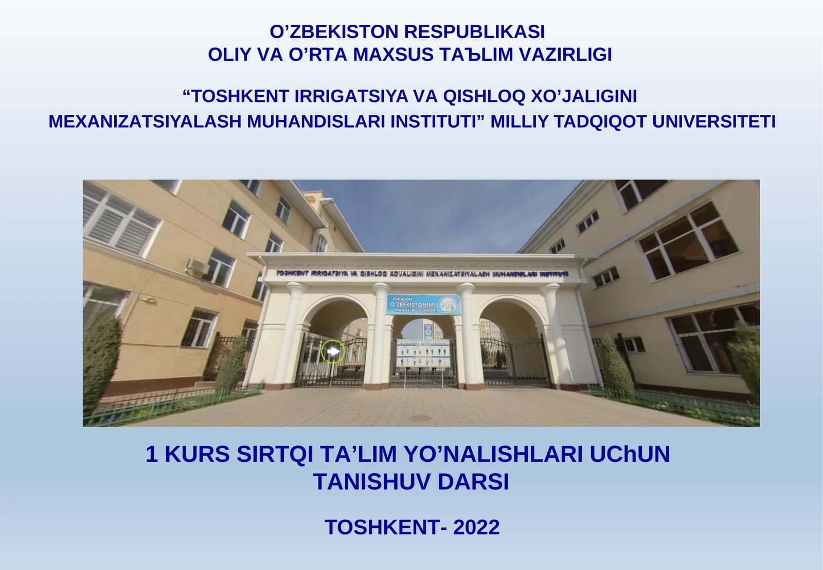 UNIVERSITET TARIXI