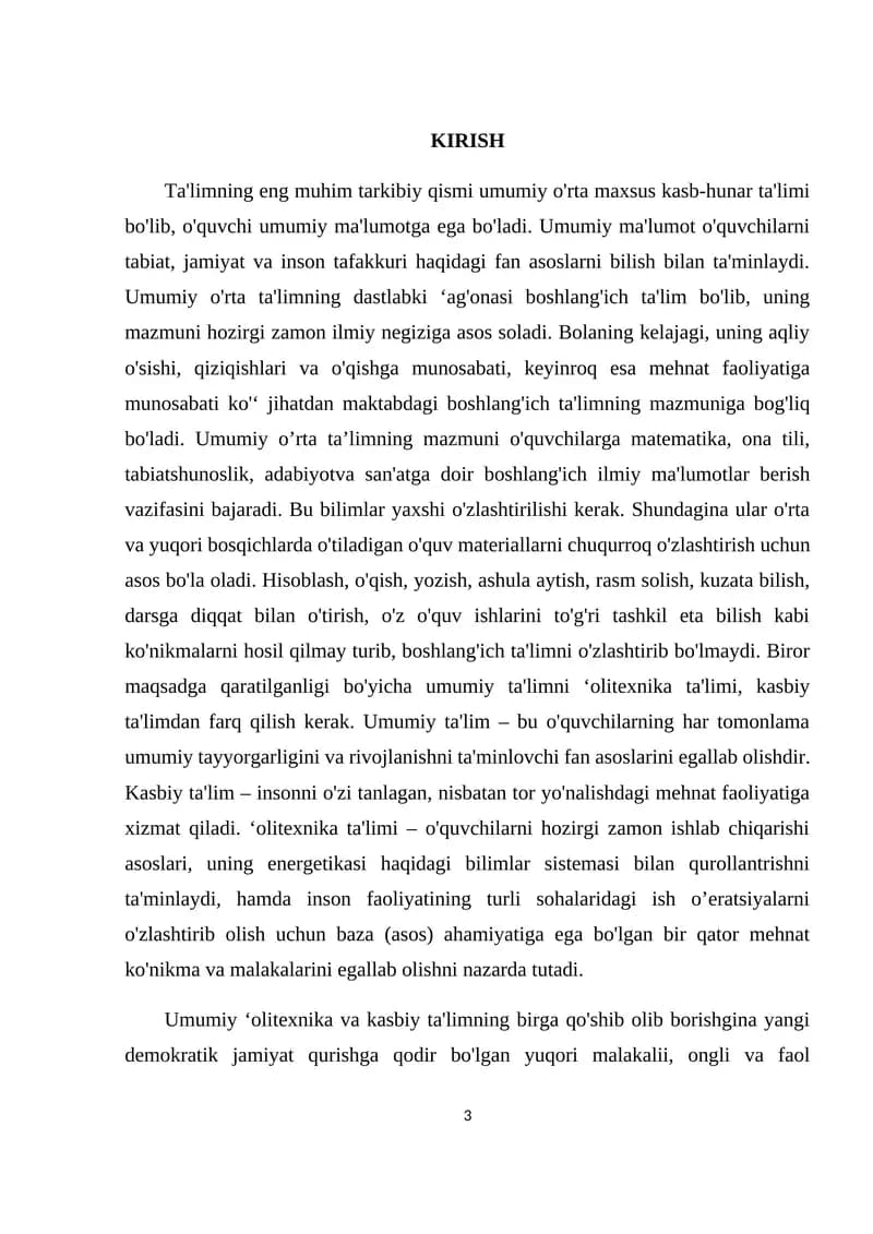 “Geometriyani fanining kelib chiqishi va uning bo’limlari”