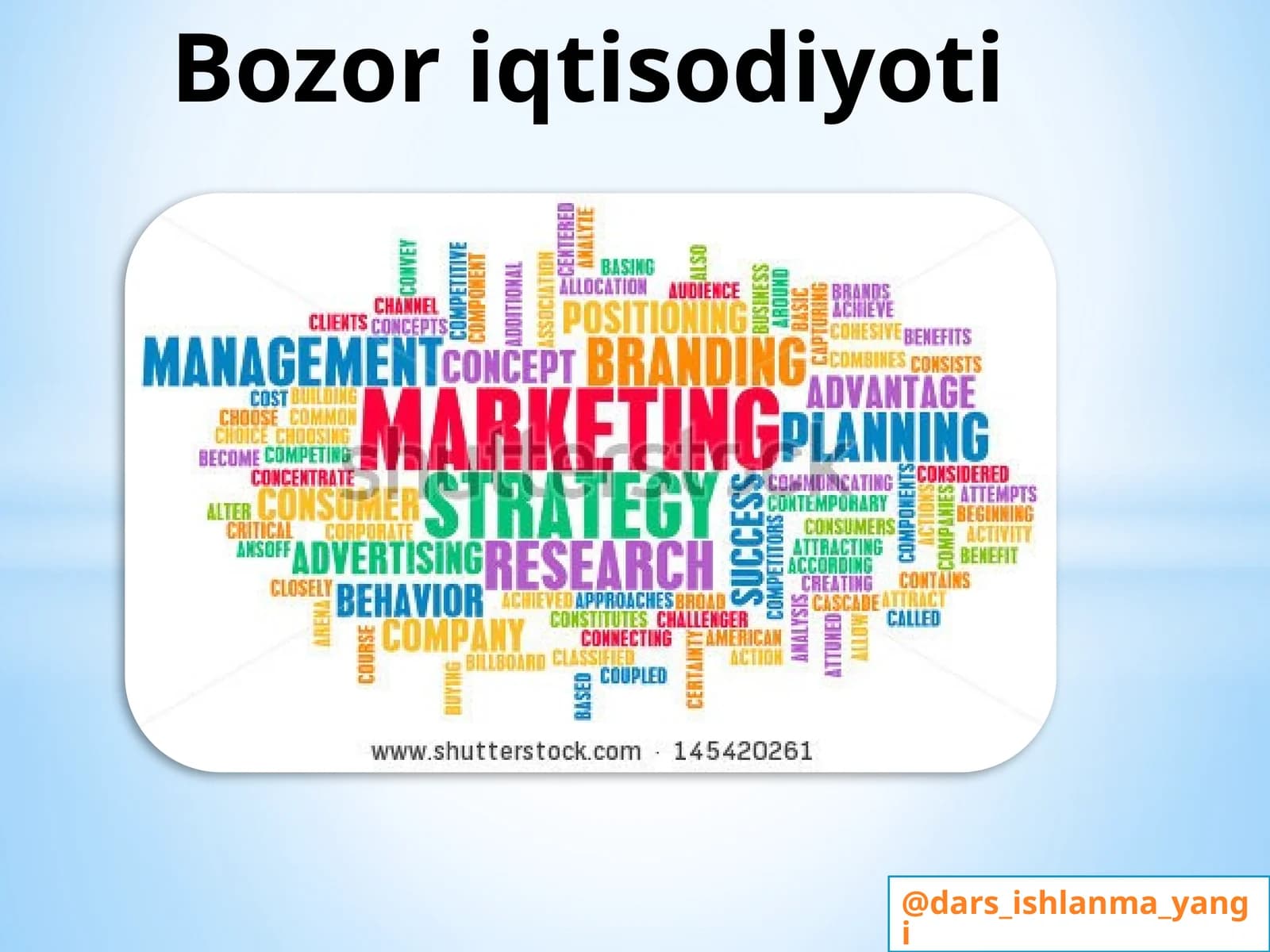 Bozor  iqtisodiyoti