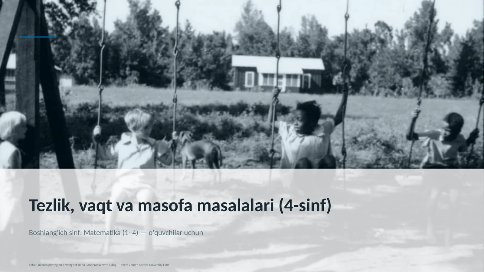 Tezlik, vaqt va masofa masalalari (4-sinf)