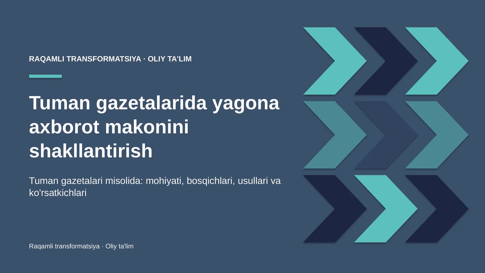 tuman gazetalarida yagona axborot makonini shakllantirish 9140