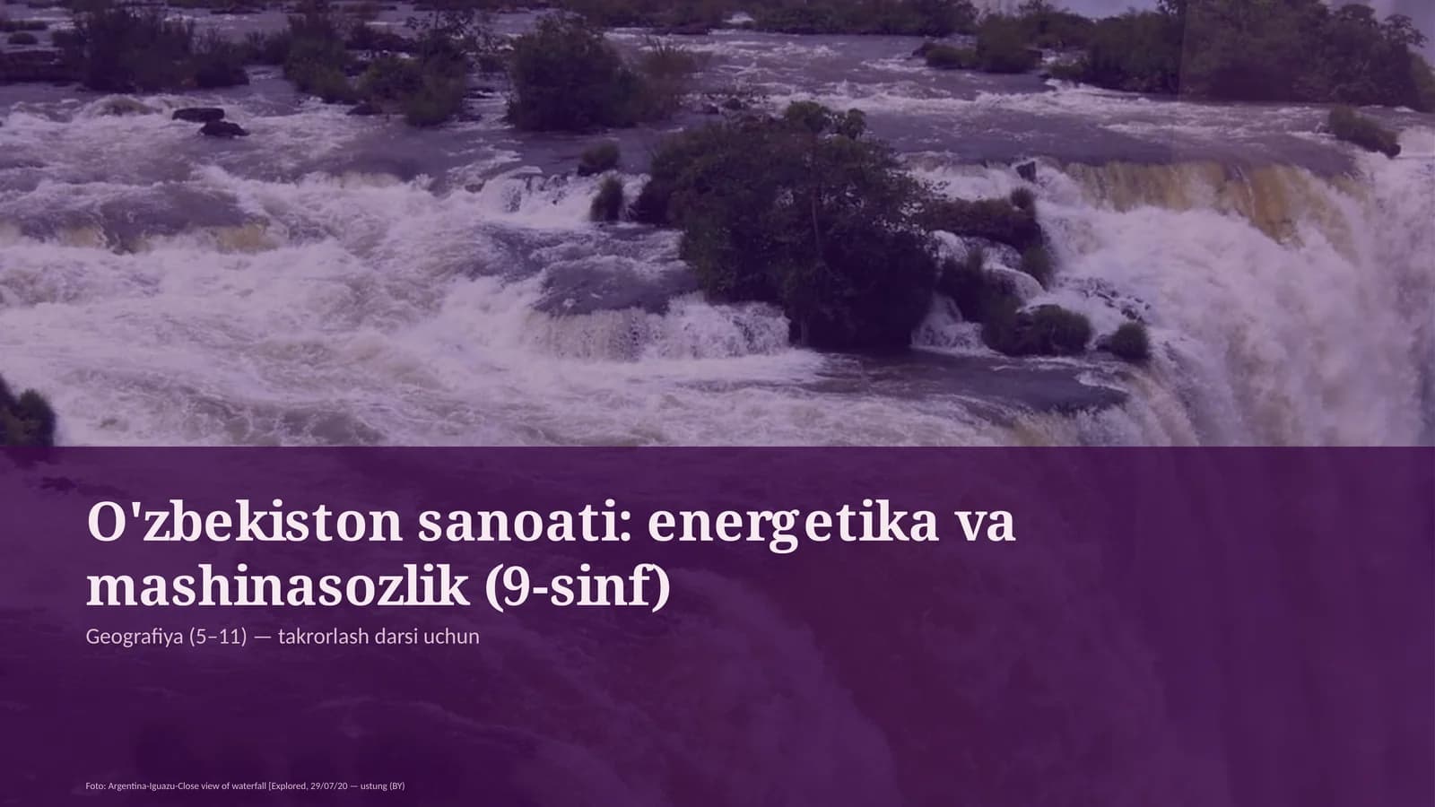 Geografiya (5–11) — takrorlash darsi uchun