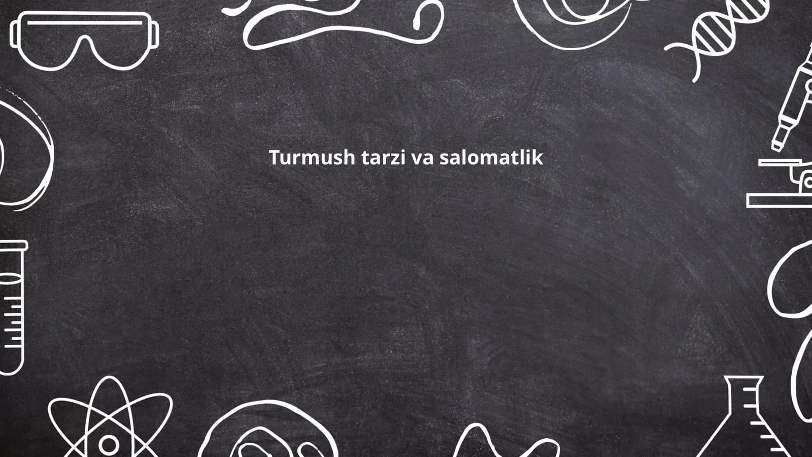 Turmush tarzi va salomatlik
