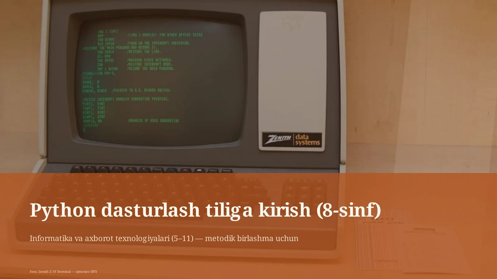 Informatika va axborot texnologiyalari (5–11) — metodik birlashma uchun