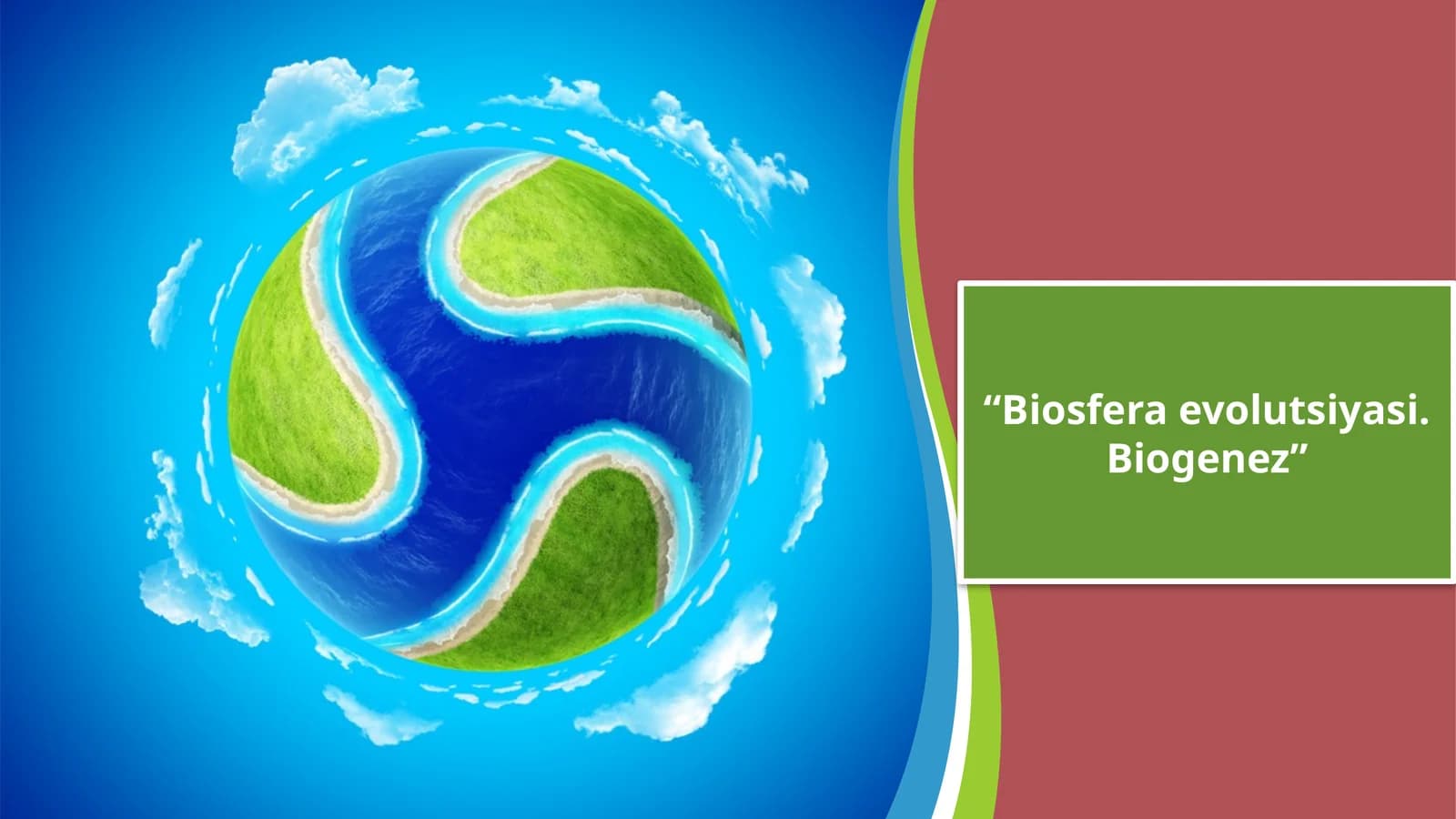 Biosferaevolutsiyasi.Biogenez