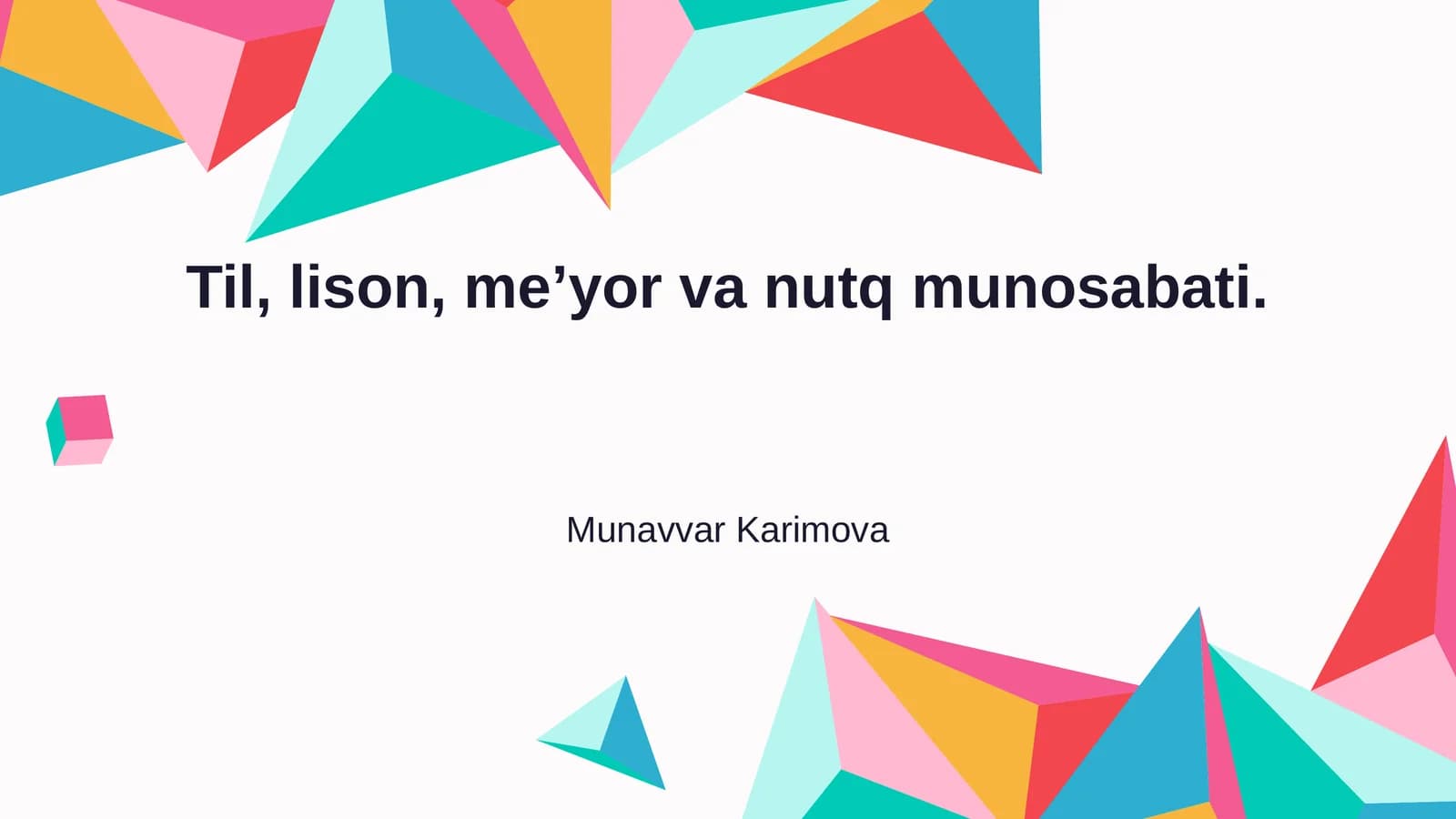 Til, lison, meʼyor va nutq munosabati