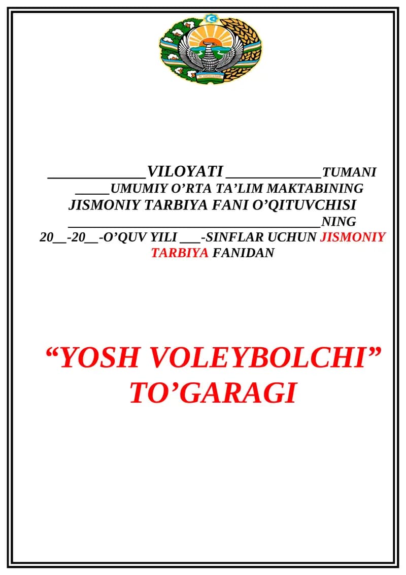 Yosh voleybolchi