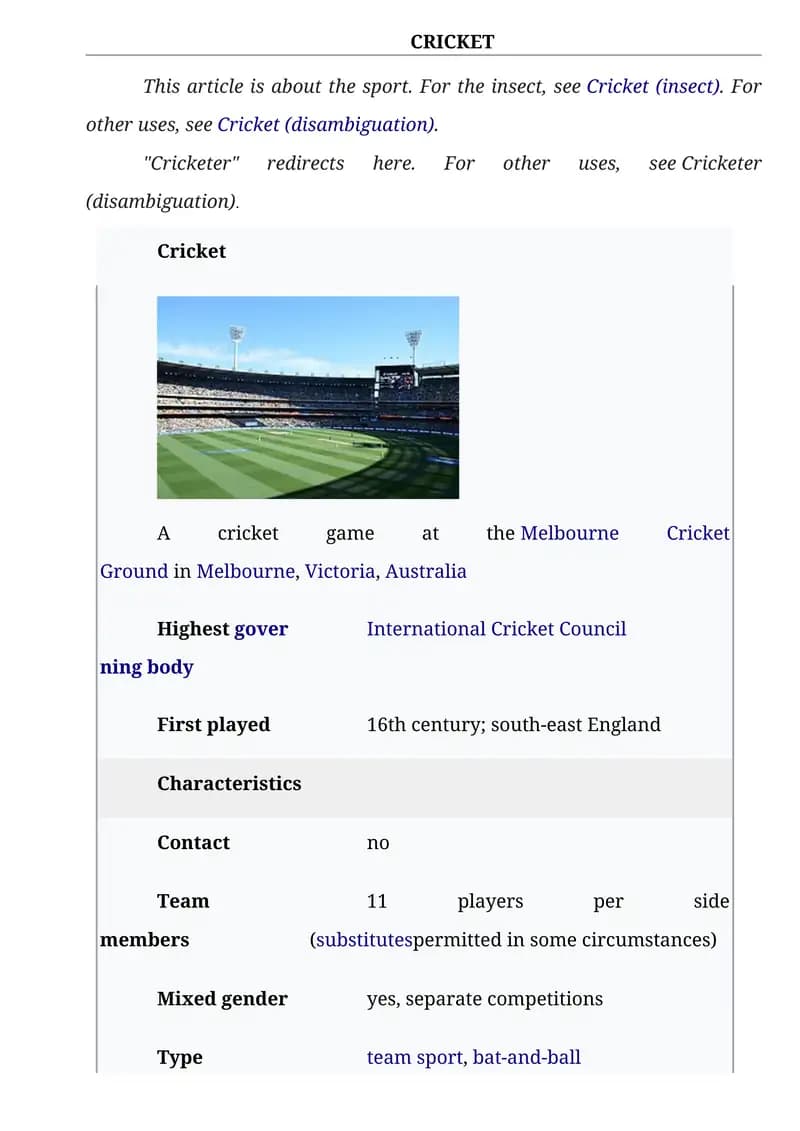 Cricket