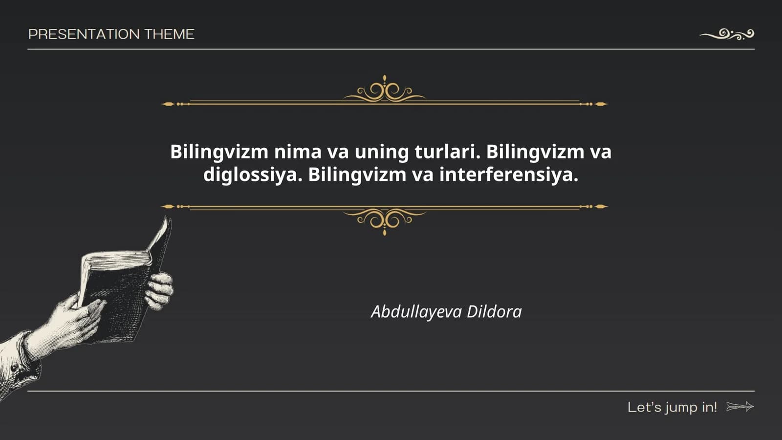 Bilingvizmning ta'rifi