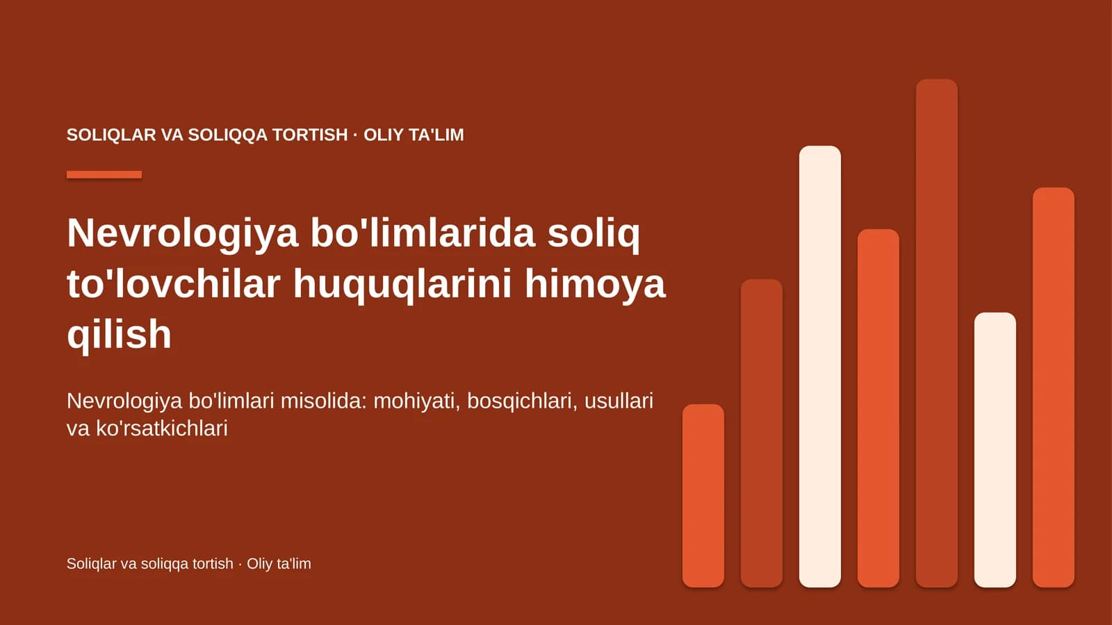 nevrologiya bo'limlarida soliq to'lovchilar huquqlarini himoya qilish 3238