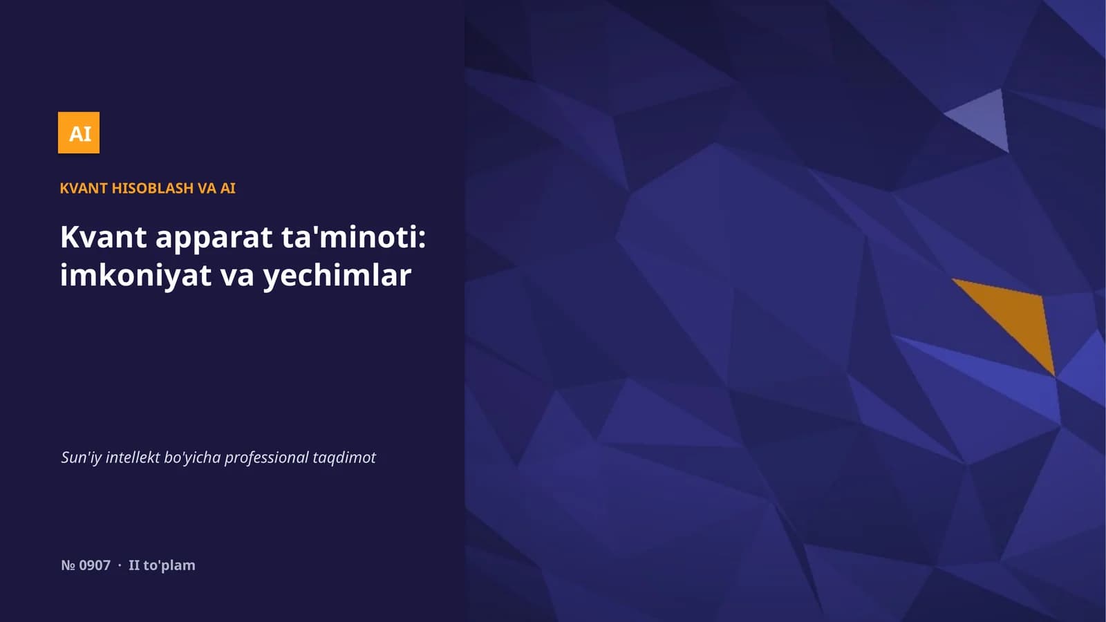 KVANT HISOBLASH VA AI