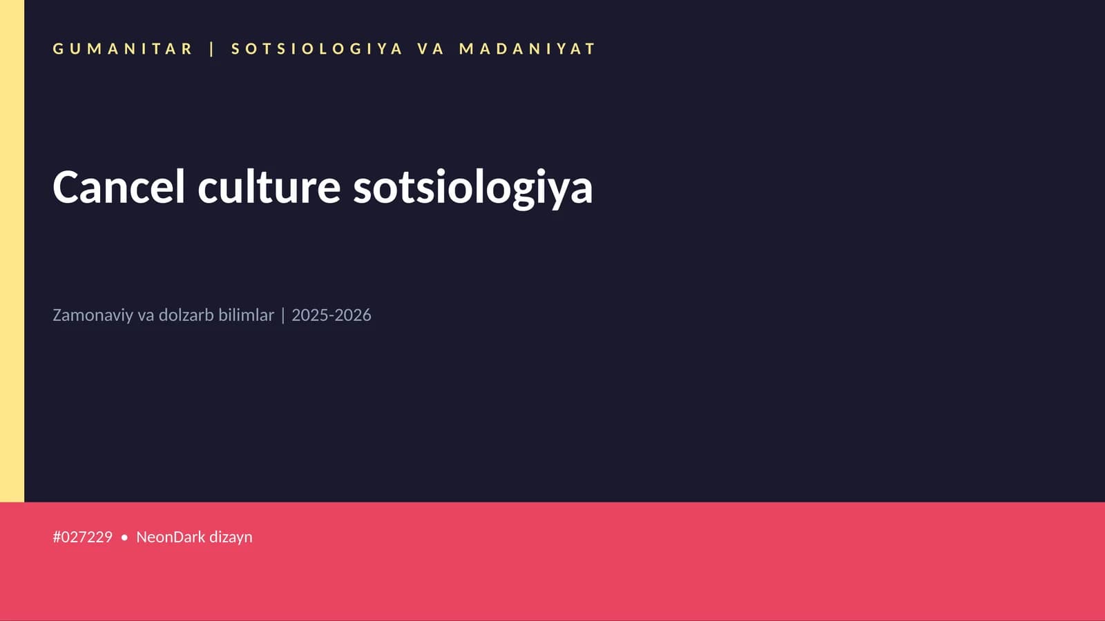 Cancel culture sotsiologiya