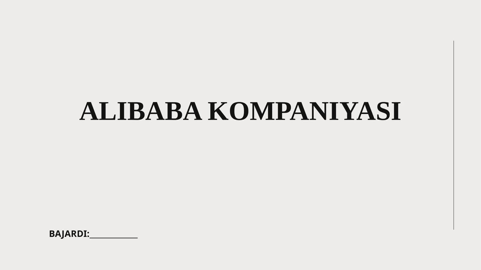 Alibaba kompaniyasi