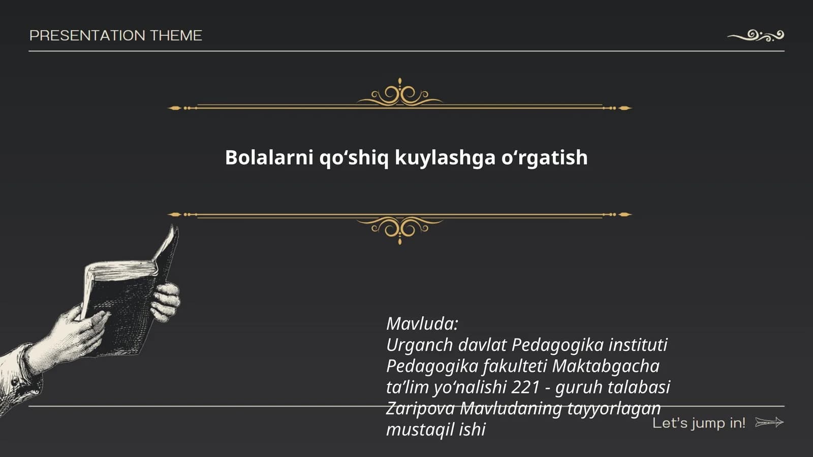 Bolalarni qoʻshiq kuylashga oʻrgatish