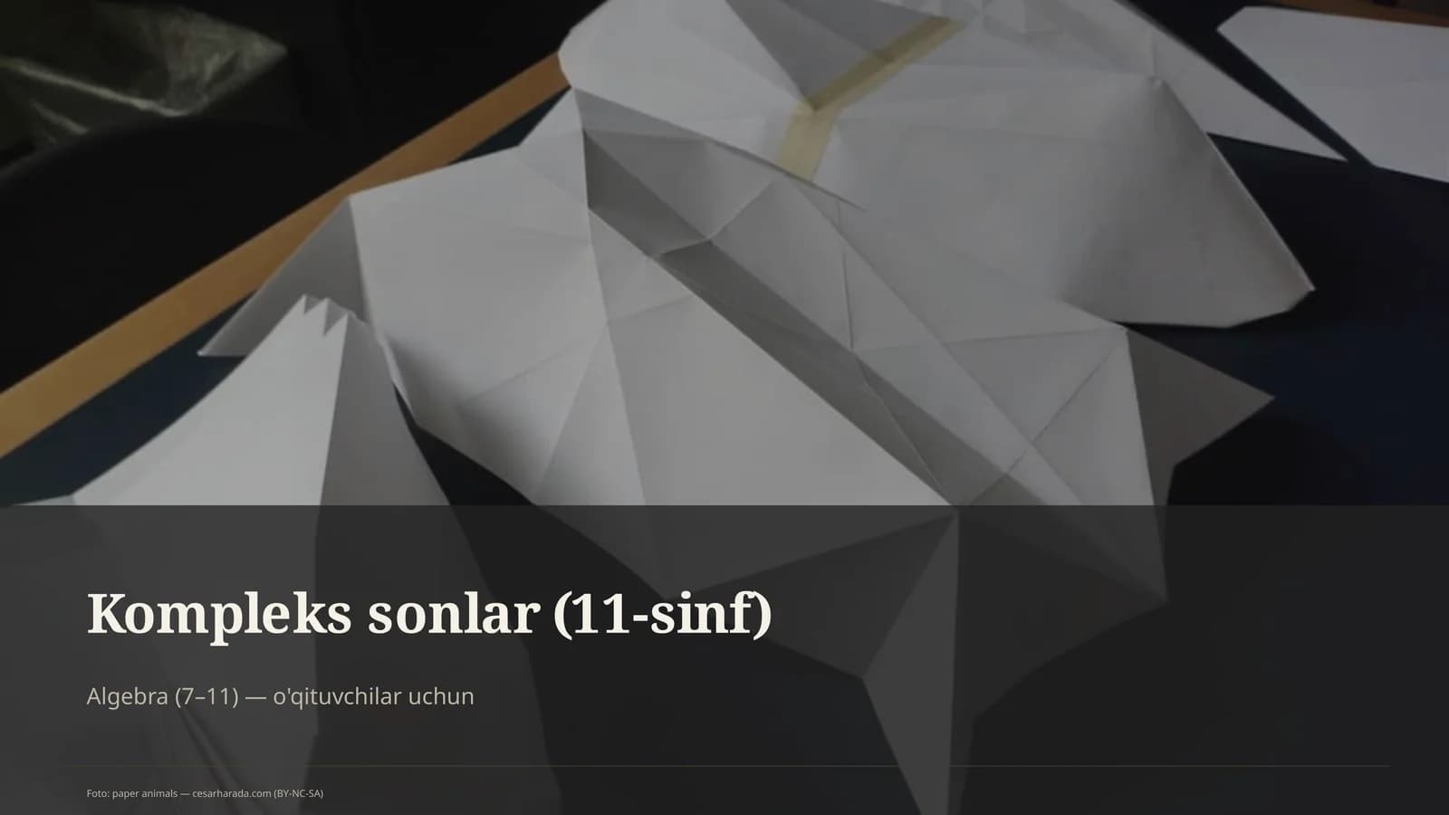 Kompleks sonlar (11-sinf)