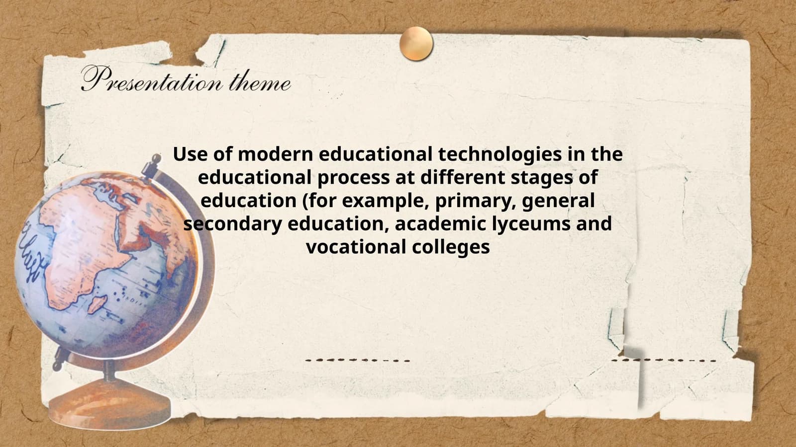 Use of modern educational technologies in the educational process at different stages of education