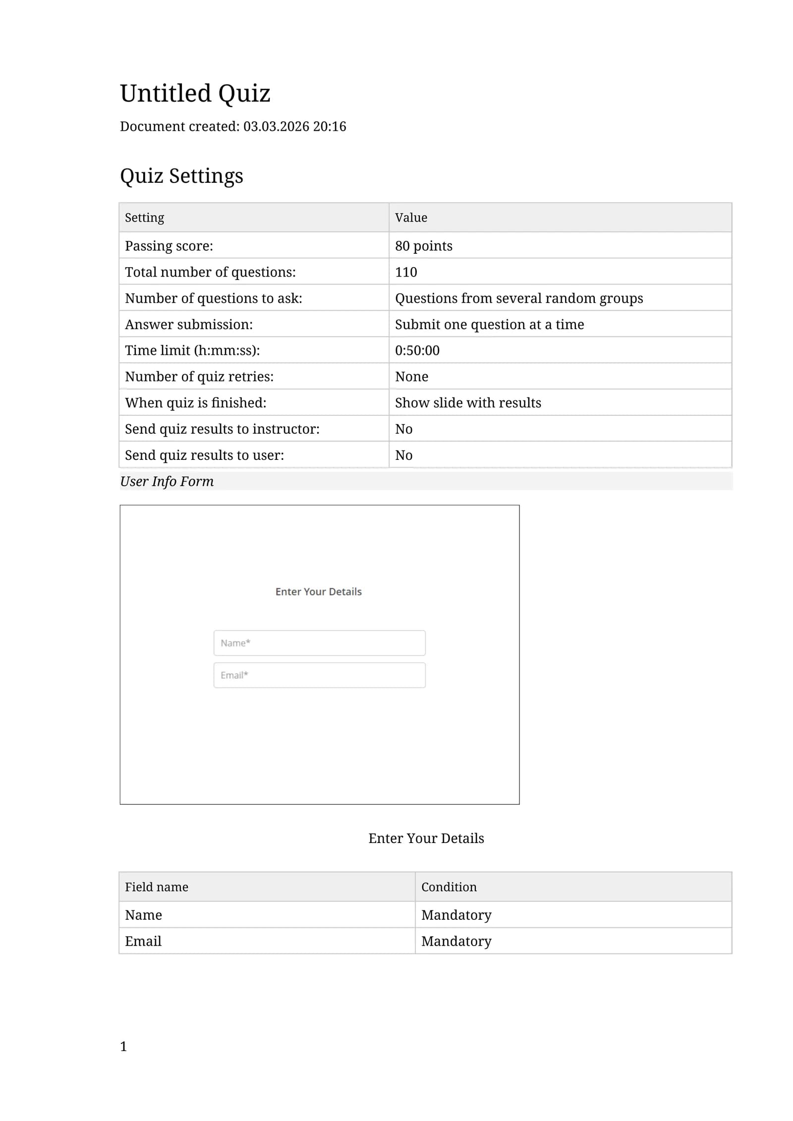 IC3 GS6 Level 1 Test