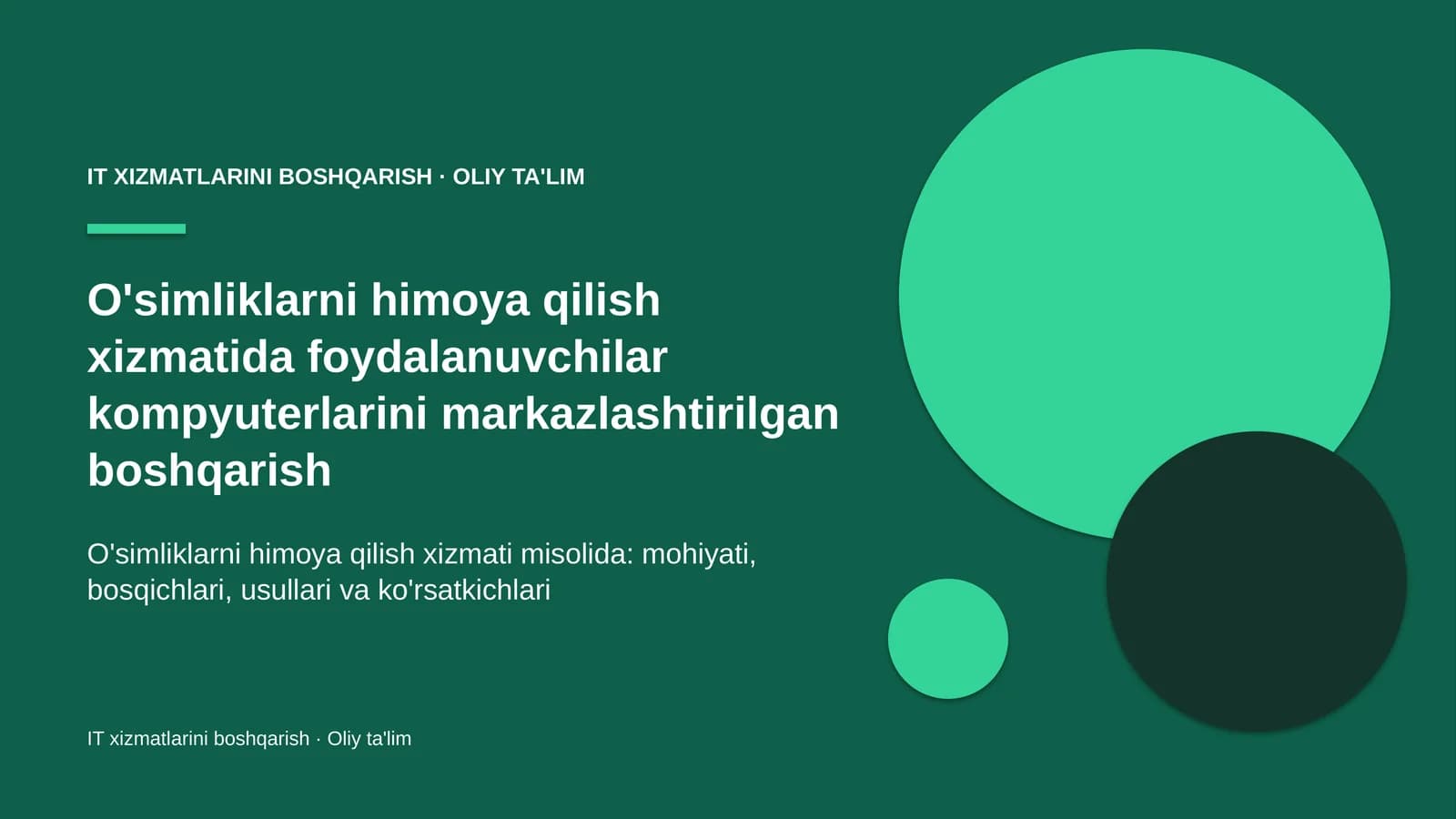o'simliklarni himoya qilish xizmatida foydalanuvchilar kompyuterlarini markazlashtirilgan boshqarish 1833