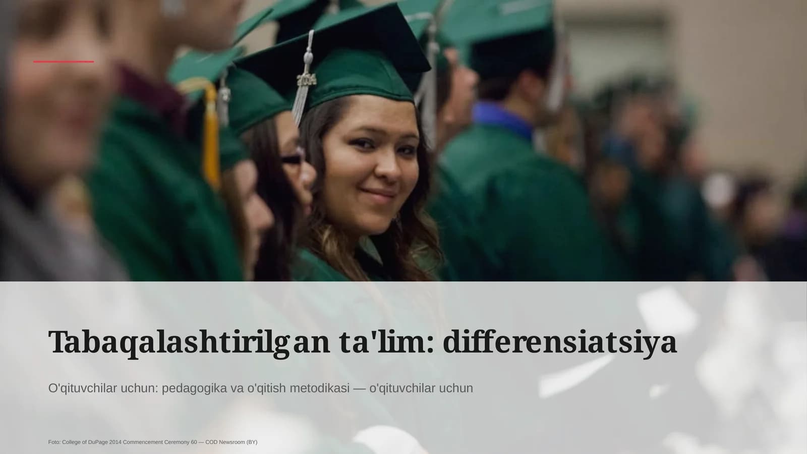Tabaqalashtirilgan ta'lim: differensiatsiya
